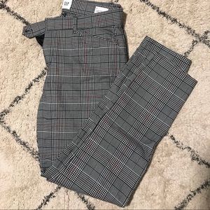 GAP Plaid Signature Skinny Ankle Pants